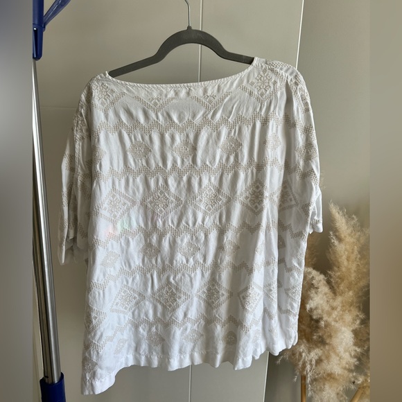 Wilfred White/Cream Patterned Top - L - Picture 5 of 7